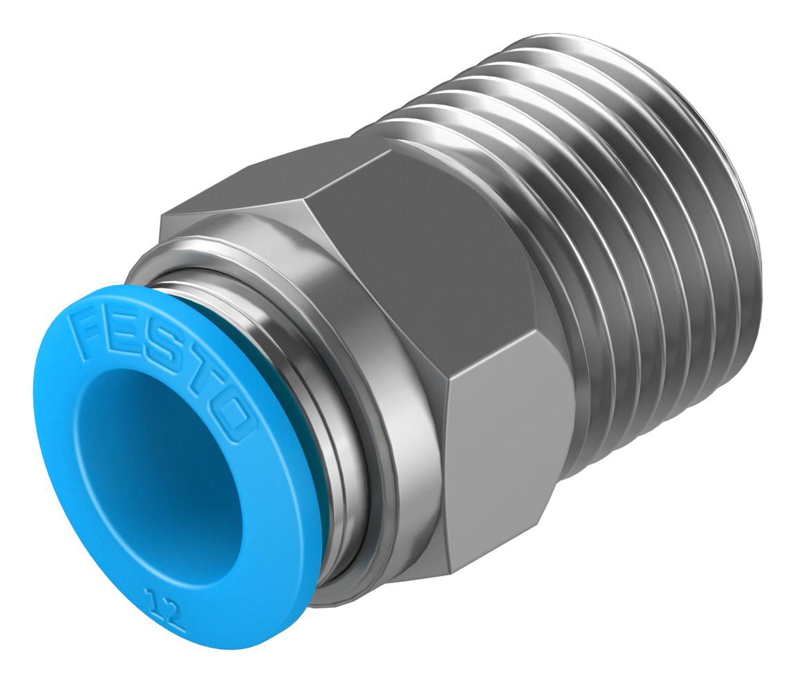 Festo 153010 Push-In Fitting, 12mm, R1/2