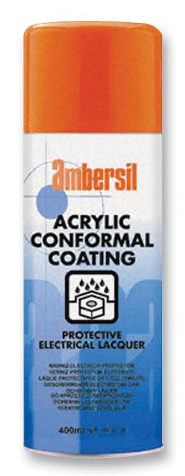 Ambersil Acrylic Conformal Coating , 400Ml Coating, Acrylic, Aerosol, 400Ml
