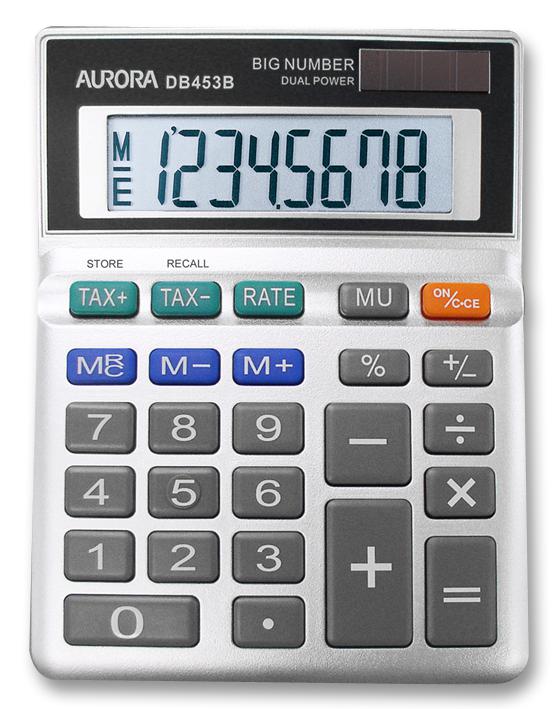 Aurora Db453B Calculator, Aurora Tax