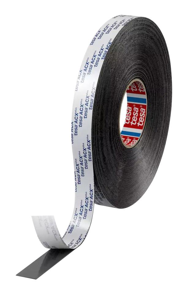 Tesa 07065-00012-22 Tape, Black, 25mm X 25M