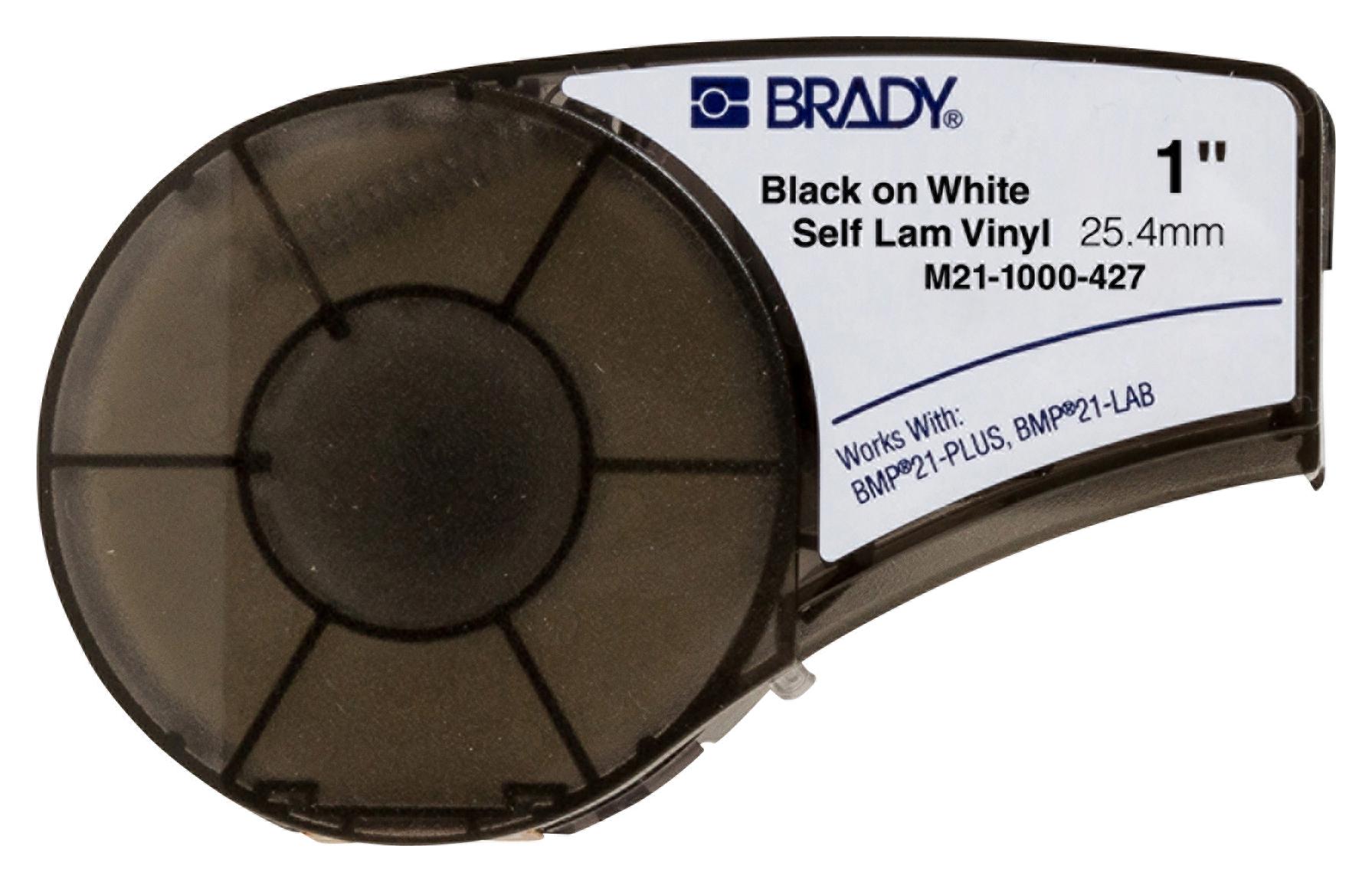 Brady M21-1000-427. Label, Self-Lam, Vinyl, 25.4mm, 4.26M