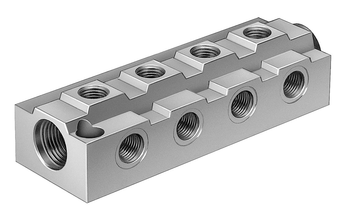 Festo Fr-8-1/4 Distributor Block, 11.5mm, 0-16Bar, 14Nm