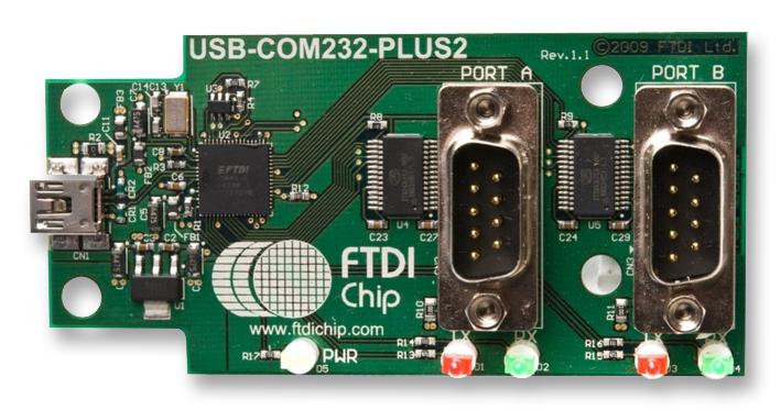 FTDI Usb-Com232-Plus2 Module, Usb To Rs232, Ft2232H