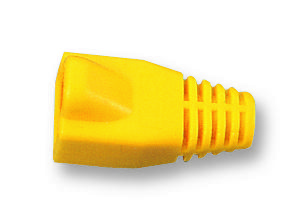 MH Connectors Rj45Srb-Yellow Boot, Rj45, Yellow, Pk8