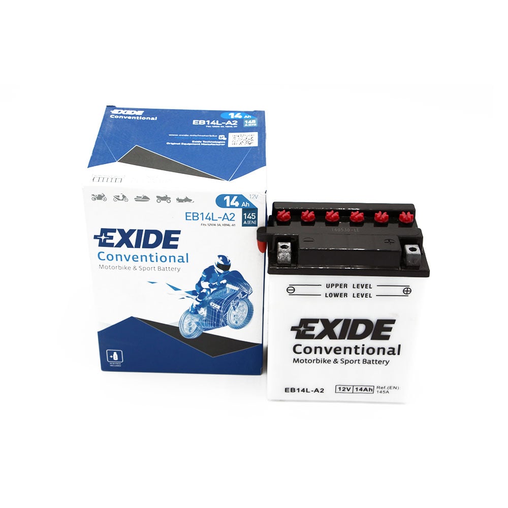 Exide EB14L-A2 Conventional Motorcycle Battery Size