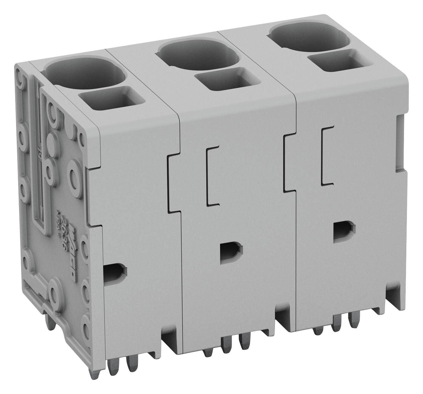 WAGO 2636-3352 Terminal Block, Wtb, 2Pos, 18-4Awg