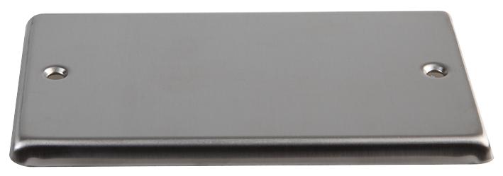 Volex Accessories Vx9996Ss Blank Plate, 2G, Round Edge S/steel