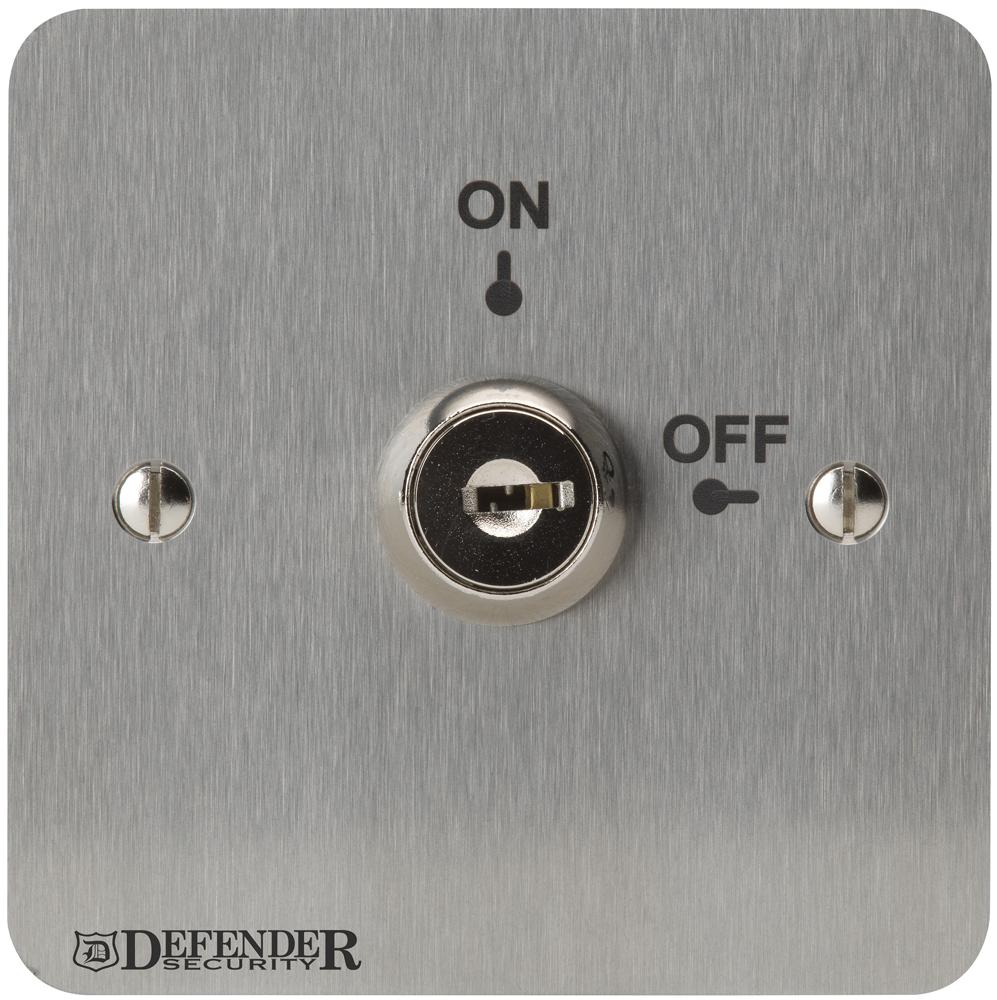 Defender Security Def-0661-1 Key Operated Sw, 2 Pos, 4A, 28Vdc