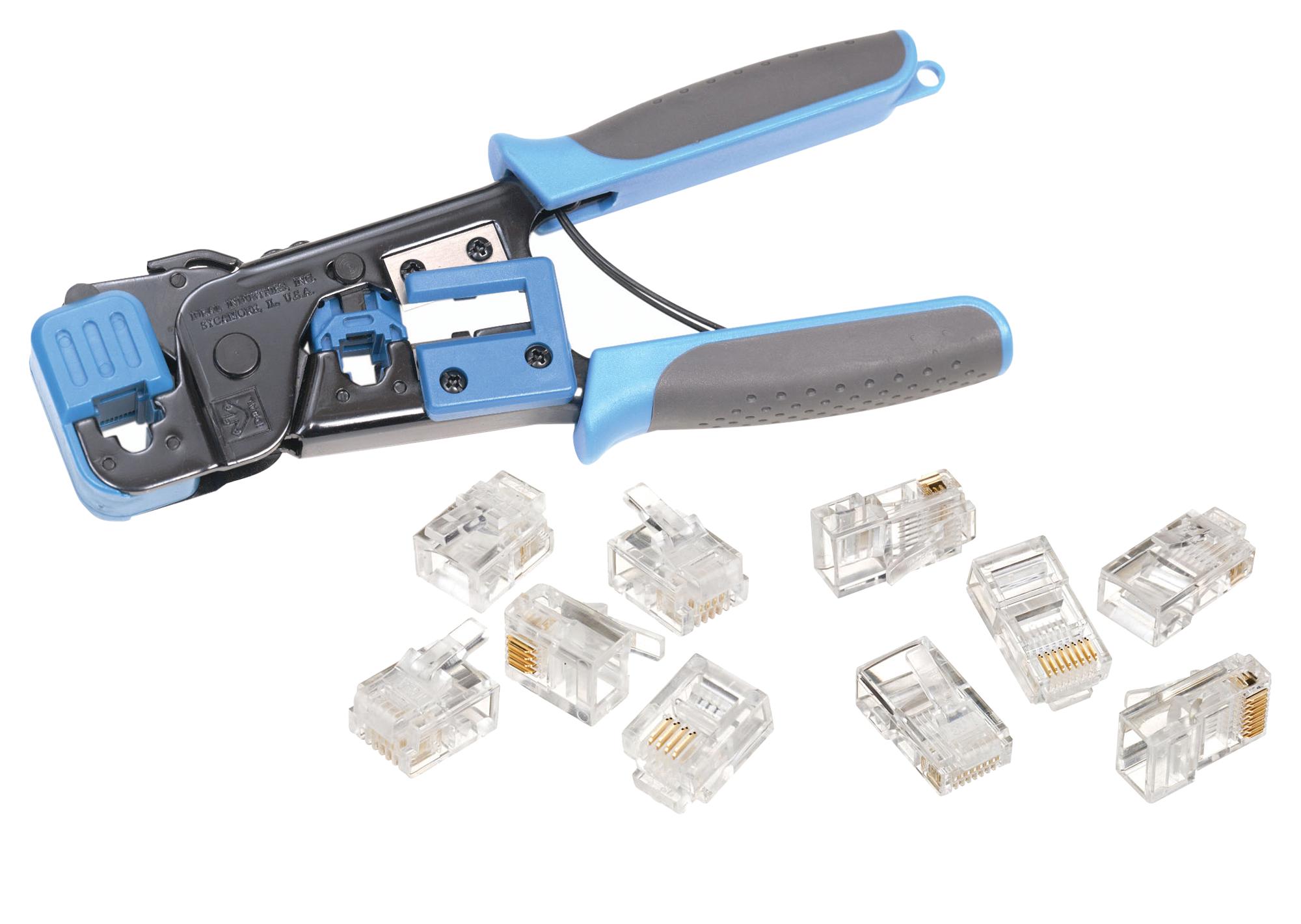 Ideal 33-700 Crimp Kit, Modular Plug, Ratchet