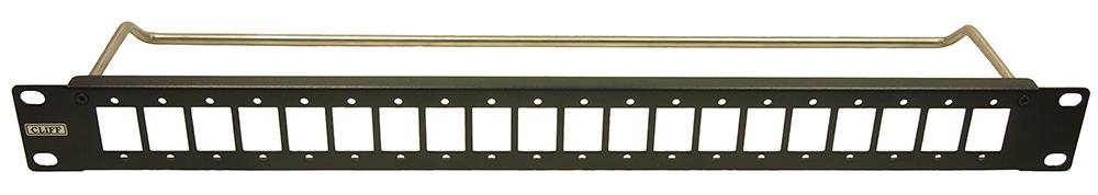 Cliff Electronic Components Cp30163 Slim Patch Panel, 20Port, 1U, 4-40 Hole