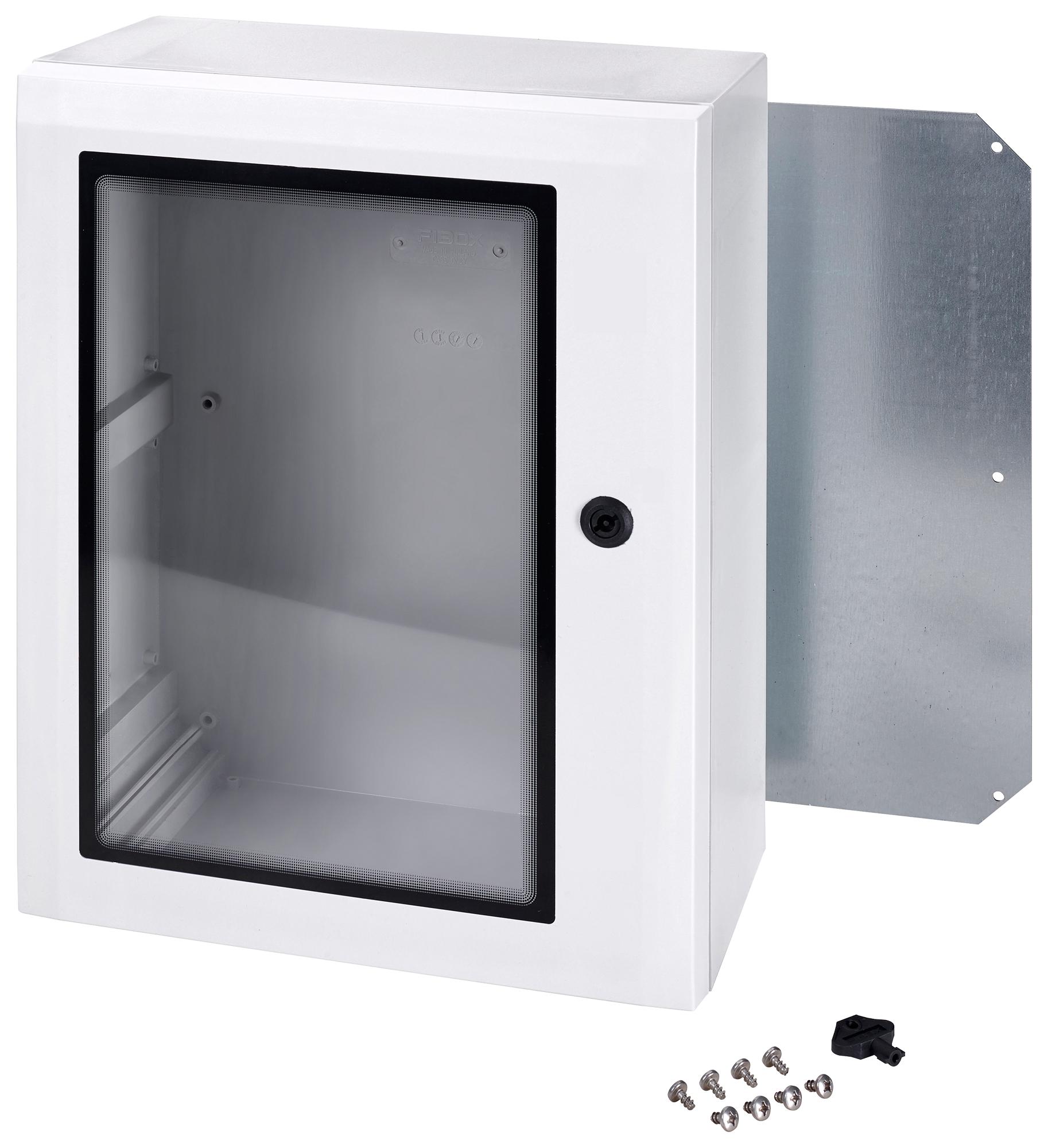 Fibox Arca 302015W No Mp Enclosure, Multipurpose, W/ Window, Grey