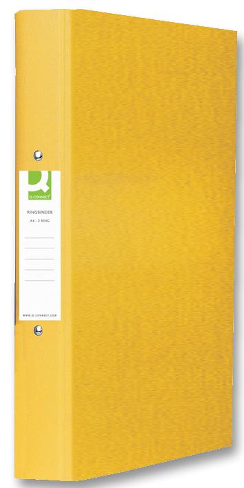 Q Connectorect Kf01472 X1 Ring Binder A4 Yellow