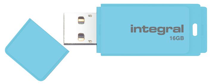 Integral Infd16Gbpasbls Usb Flash Drive 2.0 Pastel - 16 Gb Blue