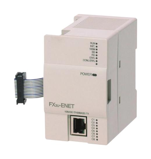 Mitsubishi Fx3U-Enet-P502 Ethernet Comm Module, 10/100Mbit