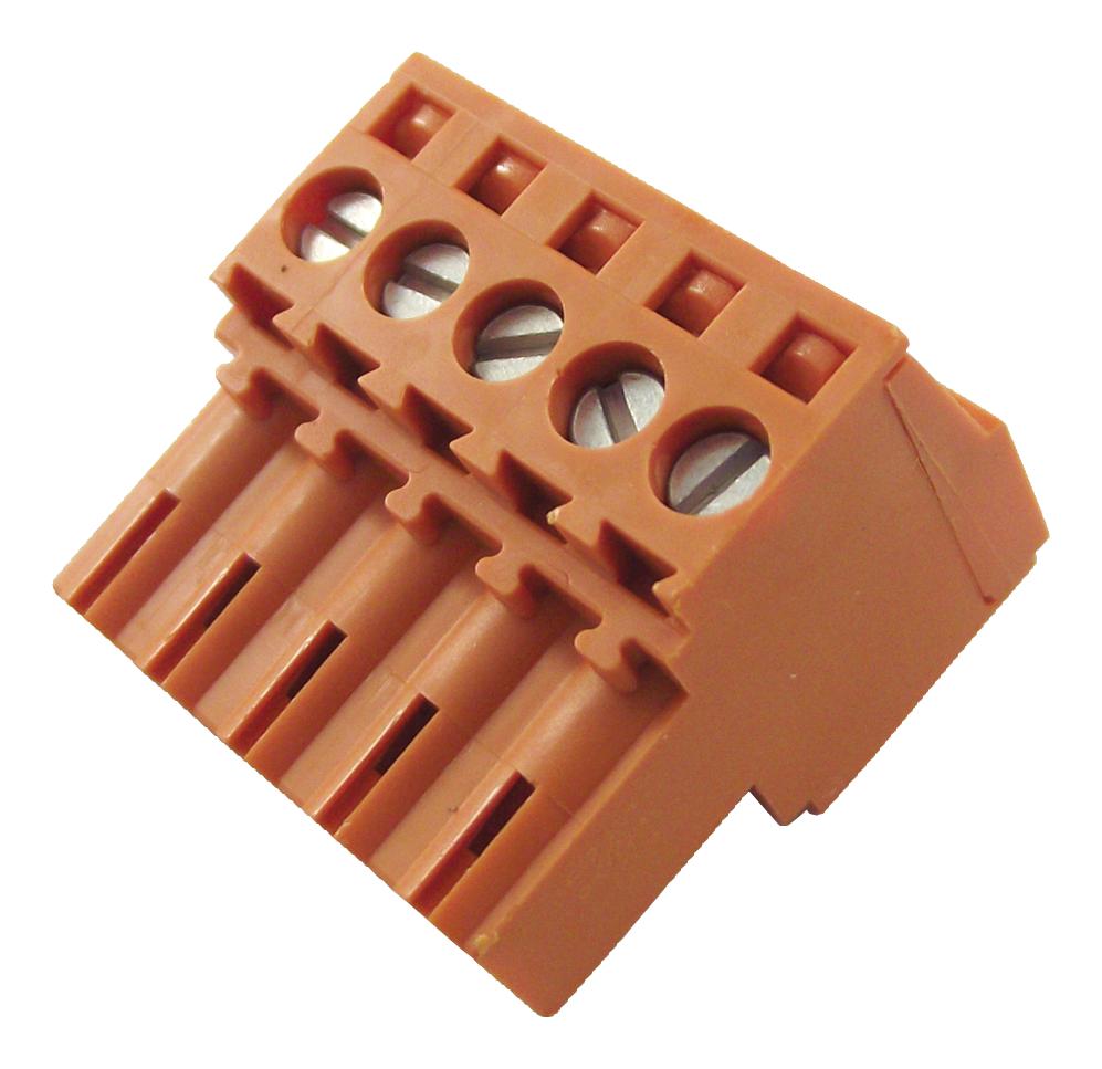 Weidmuller 1597390000 Terminal Block, Pluggable, 5Pos, 14Awg