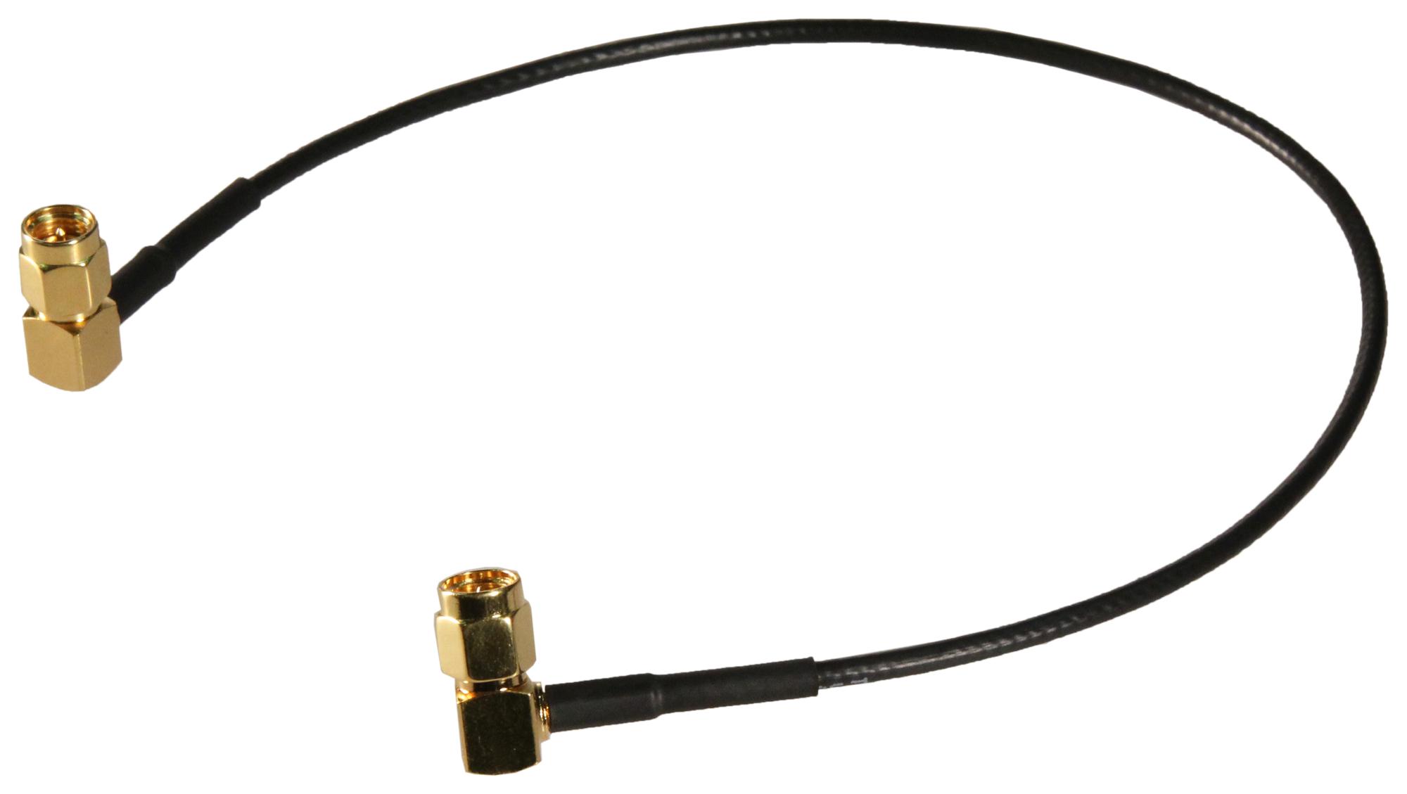 Amphenol RF 135104-02-12.00 Coaxial Cable Assembly, Rg-174, 12In, Black