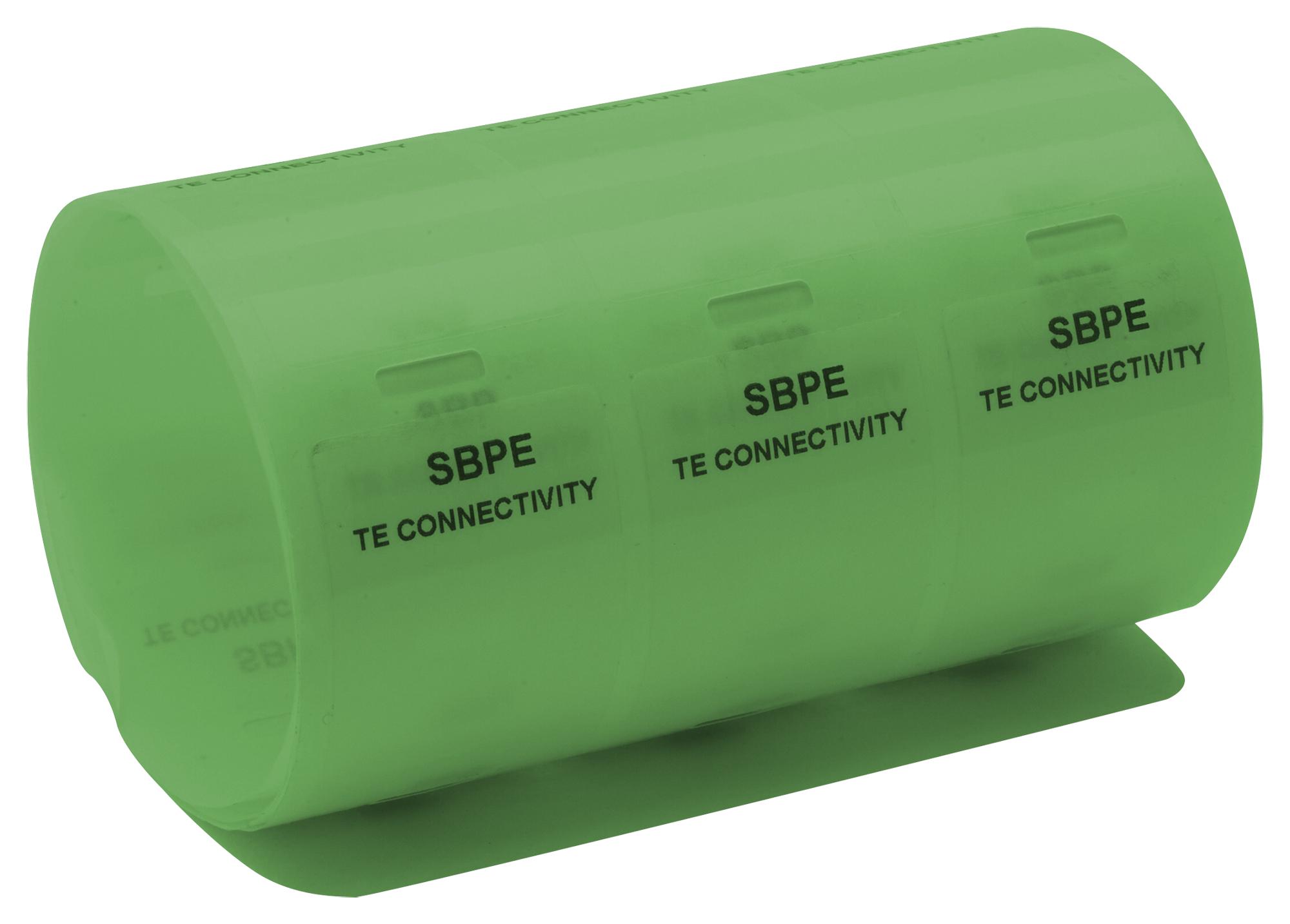 Entrelec TE Connectivity Sbpe12-1925-Gn-3 Label, Vinyl, Green, 25.4mm X 57.2mm
