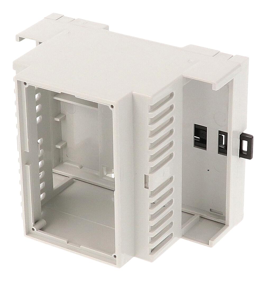 Hammond 1597Din4Mh53V Enclosure, Din Rail, Ppo, Gray