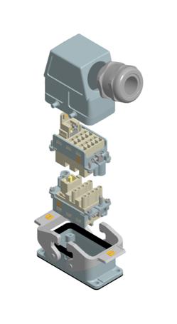 HARTING 73101000014 Han 10B Ethernet/signal Kit