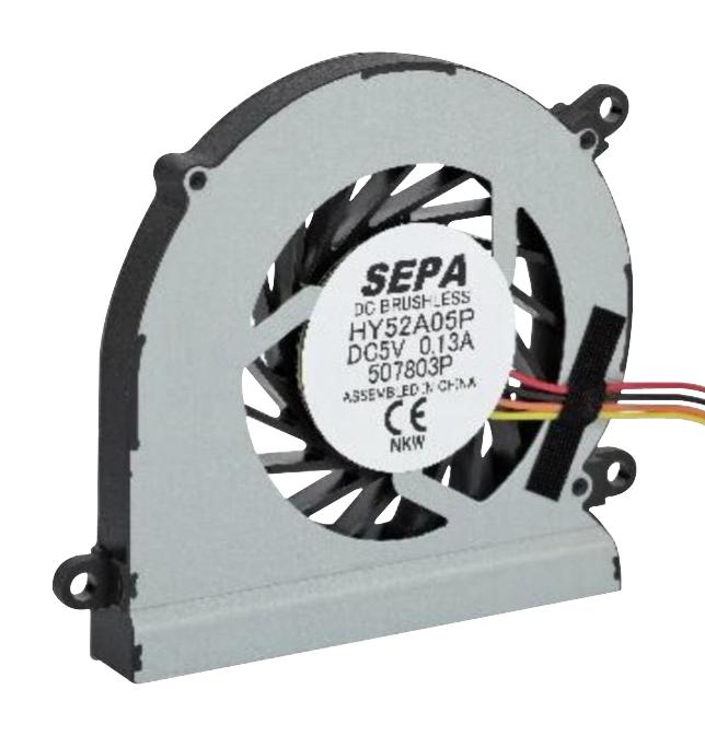 Sepa Hy52A05Pse25B Fan Blower, Radial, 52mm, 2.65Cfm, 5Vdc