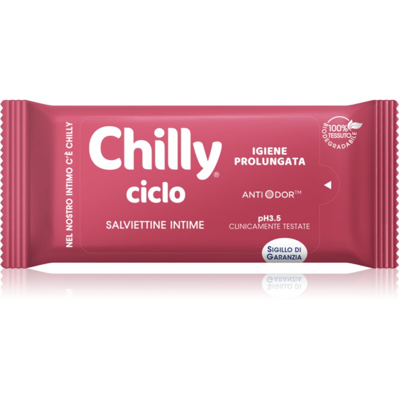 Chilly Ciclo intimate cleansing wipes 12 pc