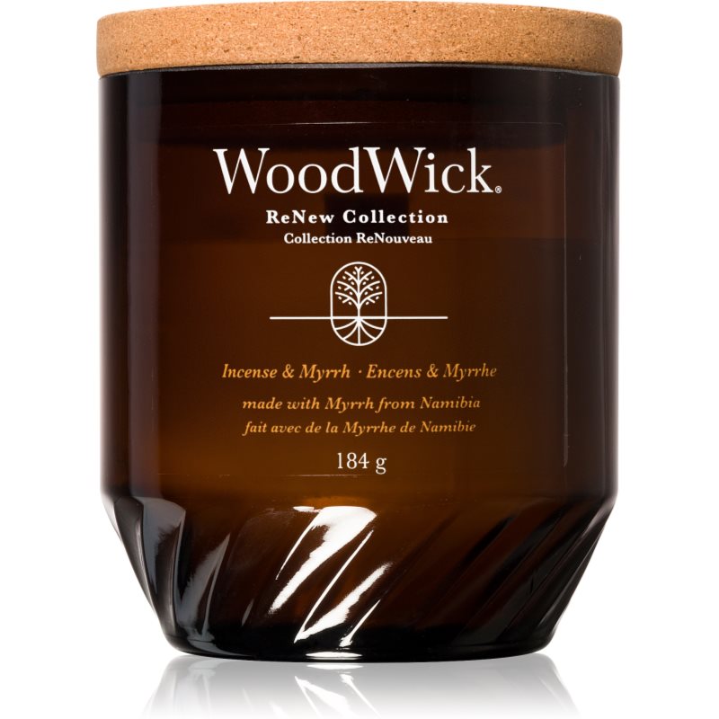 Woodwick Incense & Myrrh scented candle 368 g
