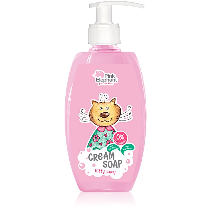 Pink Elephant Cream Soap Kitty Lisa creamy soap for children 250 ml
