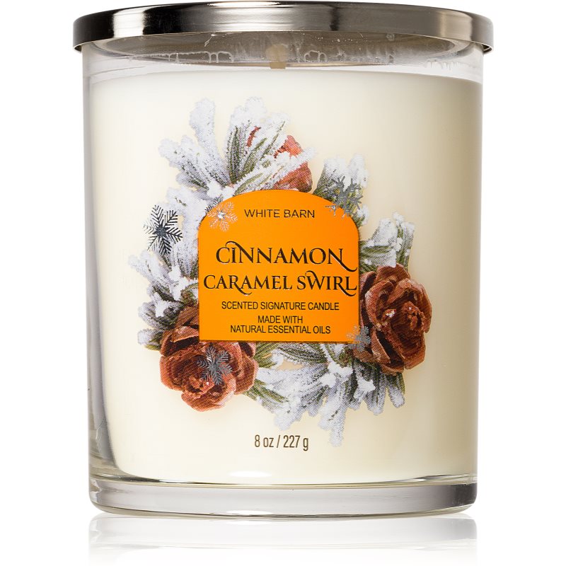 Bath & Body Works Cinnamon Caramel Swirl scented candle 227 g