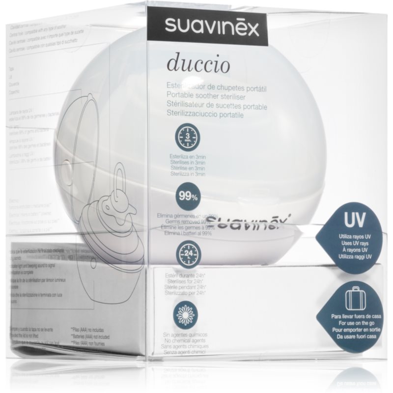 Suavinex Portable Soother Steriliser UV steriliser Green 1 pc