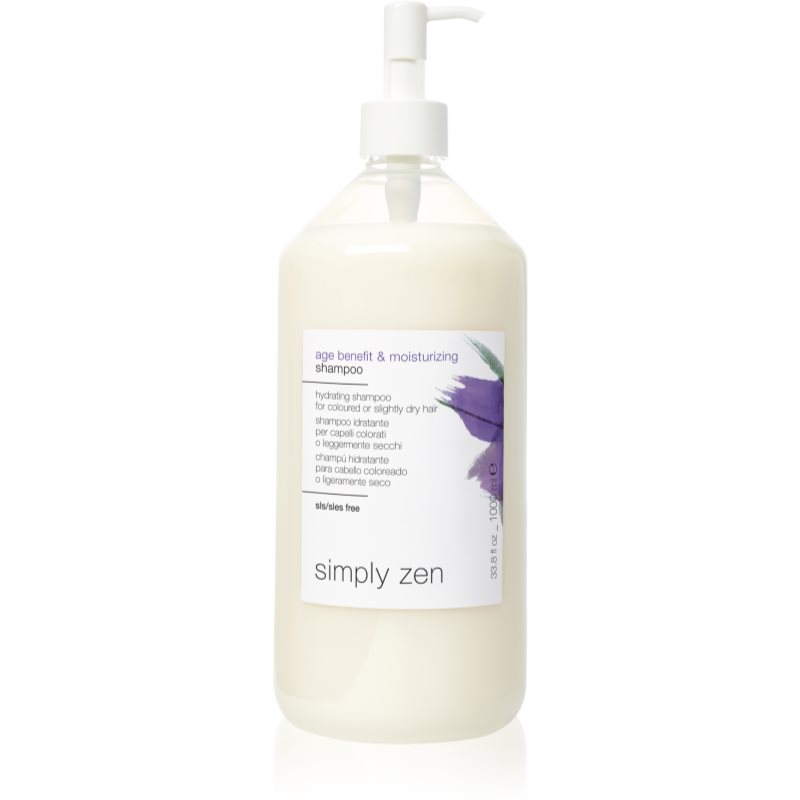 Simply Zen Age Benefit & Moisturizing Shampoo moisturising shampoo for colour-treated hair 1000 ml