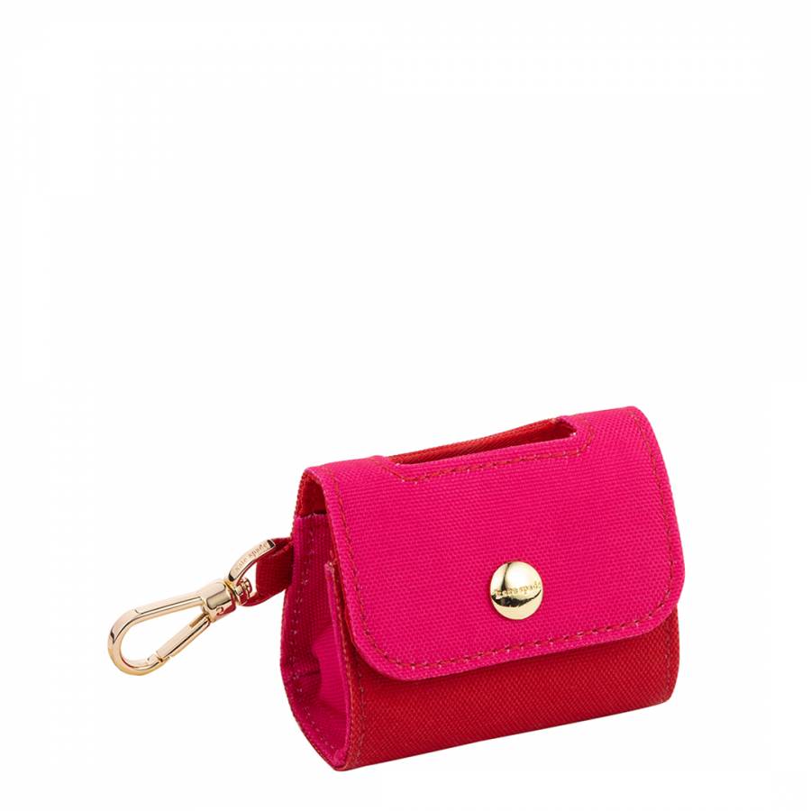 Doggie Bag Holder Colorblock Red/Pink