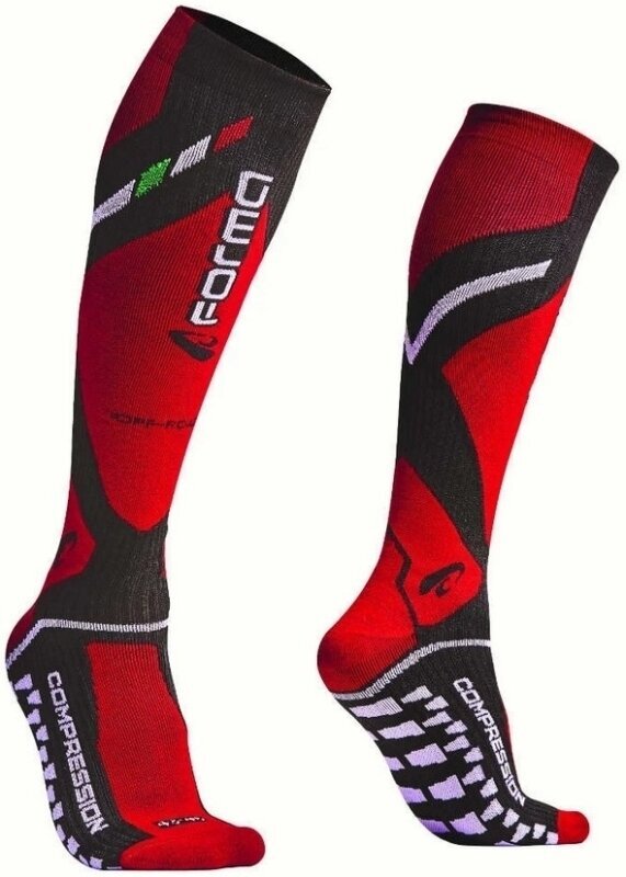 Forma Boots Socks Off-Road Compression Socks Black/Red 47/50