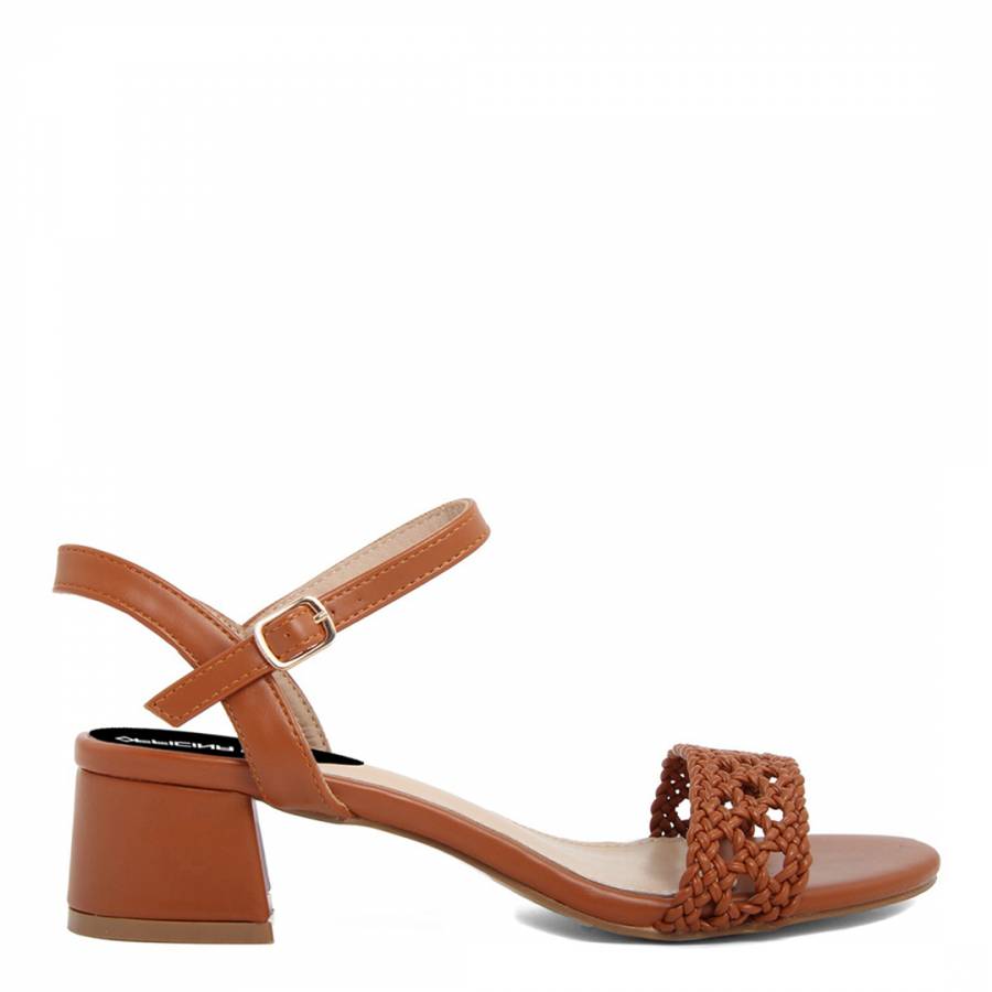Brown Detailed Heeled Sandals