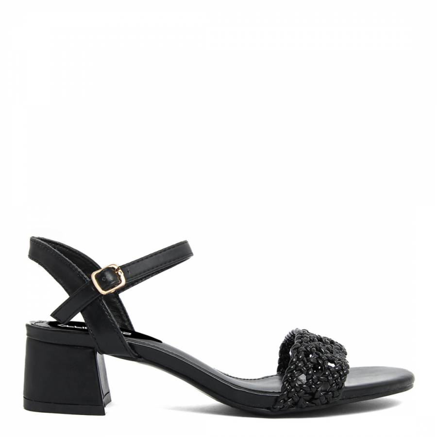 Black Detailed Heeled Sandals