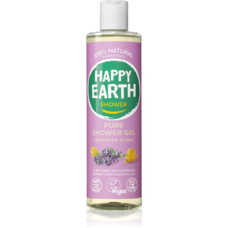 Happy Earth 100% Natural Shower Gel Lavender Ylang shower gel 300 ml
