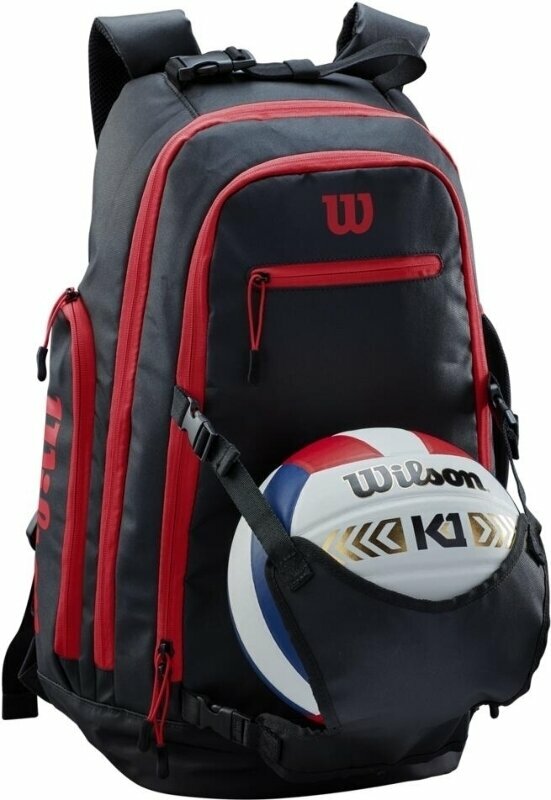 Wilson Indoor Volleyball Backpack Black/Red Backpack Accessories for Ball Games