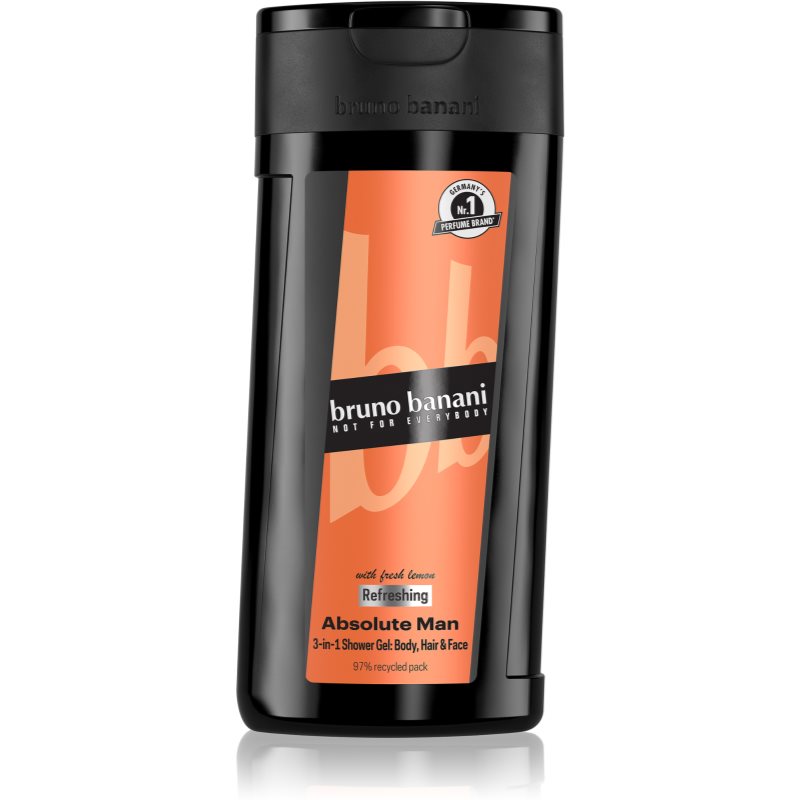 Bruno Banani Absolute Man refreshing shower gel 3-in-1 for men 250 ml