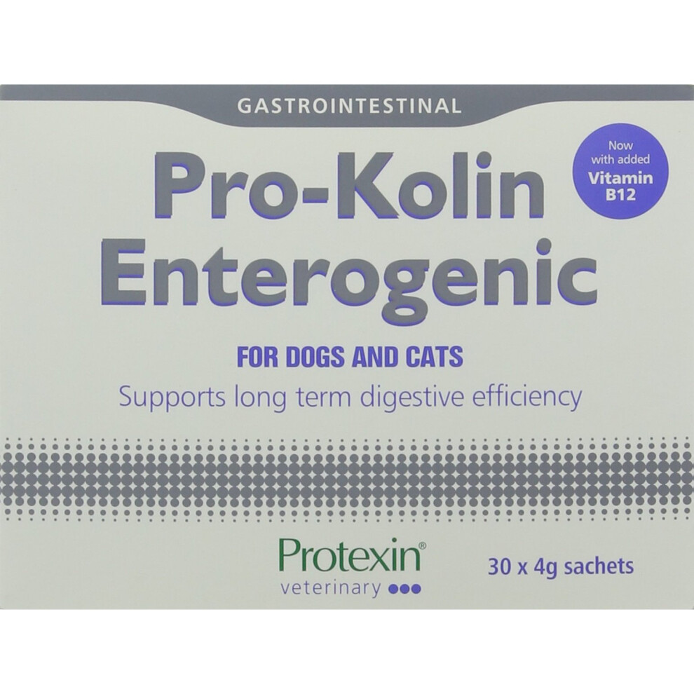 Protexin Pro-Kolin Enterogenic Sachets 4 g (Pack of 1, Total 30 Sachets)