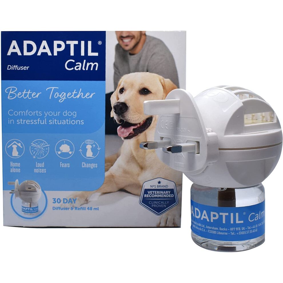 ADAPTIL comfort, calming & anxious dog, anti-stress Calm Home Diffuser with 30 day refill
