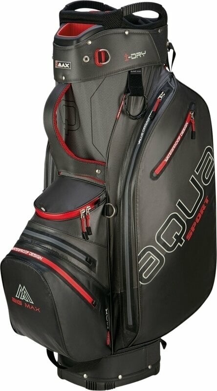 Big Max Aqua Sport 4 Charcoal/Black/Red Golf Bag