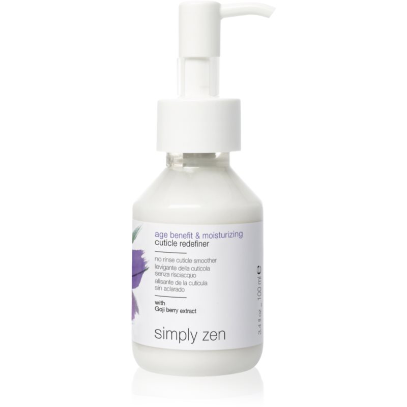 Simply Zen Age Benefit & Moisturizing Cuticle Redefiner leave-in treatment to treat frizz 100 ml