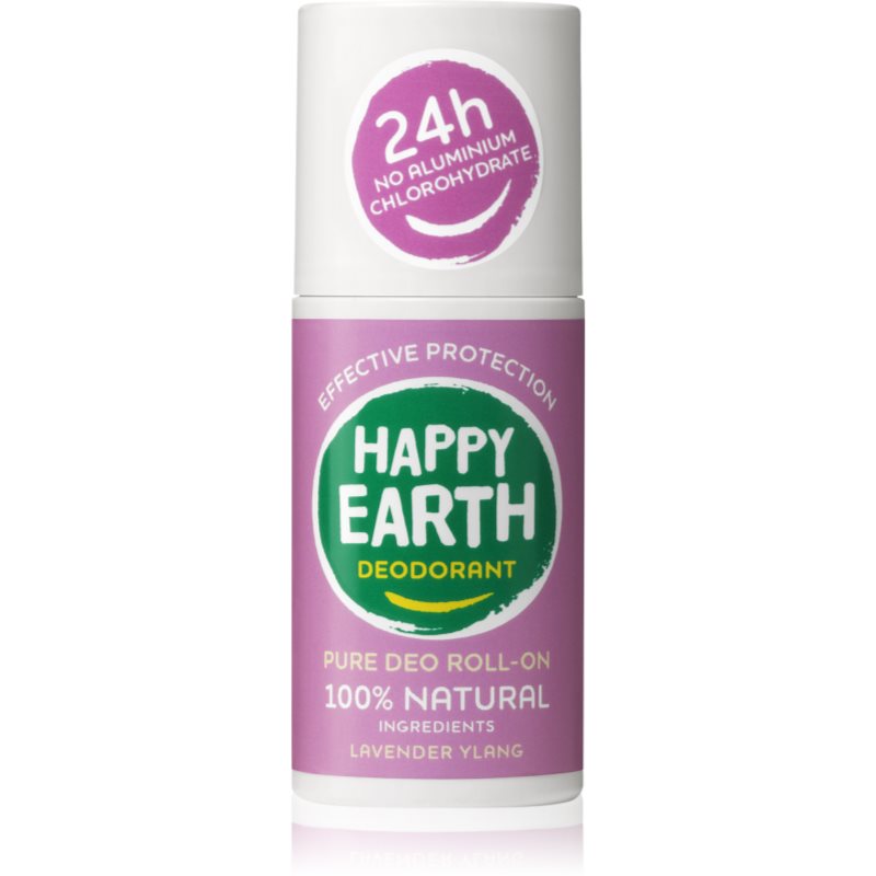 Happy Earth 100% Natural Deodorant Roll-On Lavender Ylang roll-on deodorant 75 ml