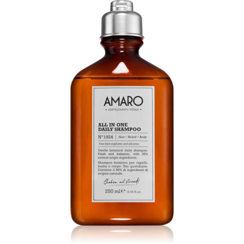 FarmaVita Amaro All In One purifying shampoo for hair, beard and body 250 ml