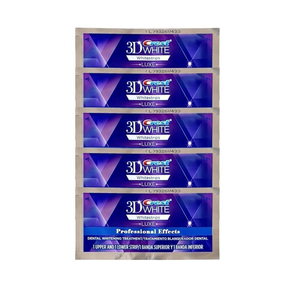 (20 Pouches) Crest 3D White Whitestrips Professional Whitening Effect Teeth Whiteners