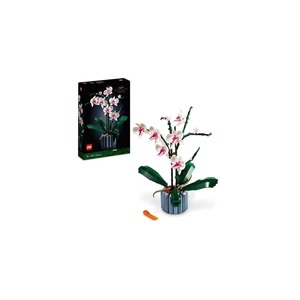 LEGO 10311 Icons Orchid Artificial Plant Building Set with Flowers, Home DÃ©cor Accessory for Adults, Botanical Collection
