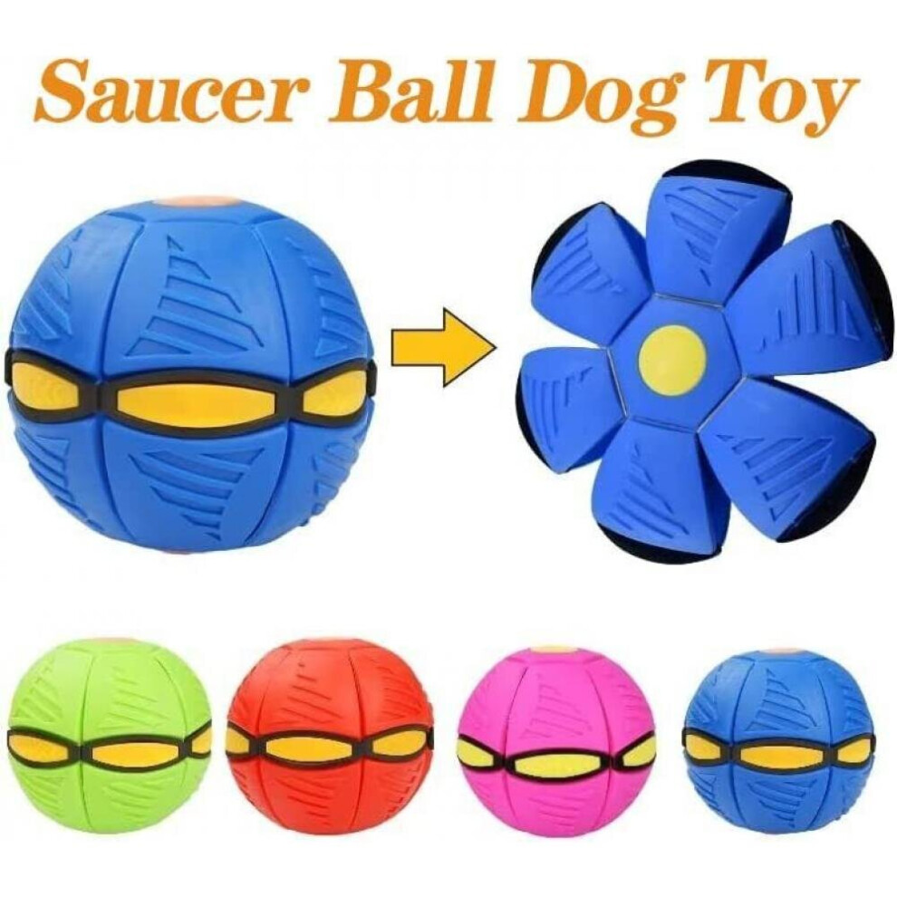 (3 lights, Blue) 2023 New Pet Toy Flying Saucer Ball  Flying Saucer Ball Dog Toy Pet Toy