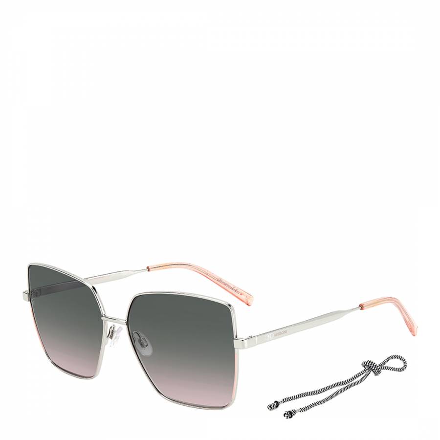 Palladium Pink Green Pink Square Sunglasses