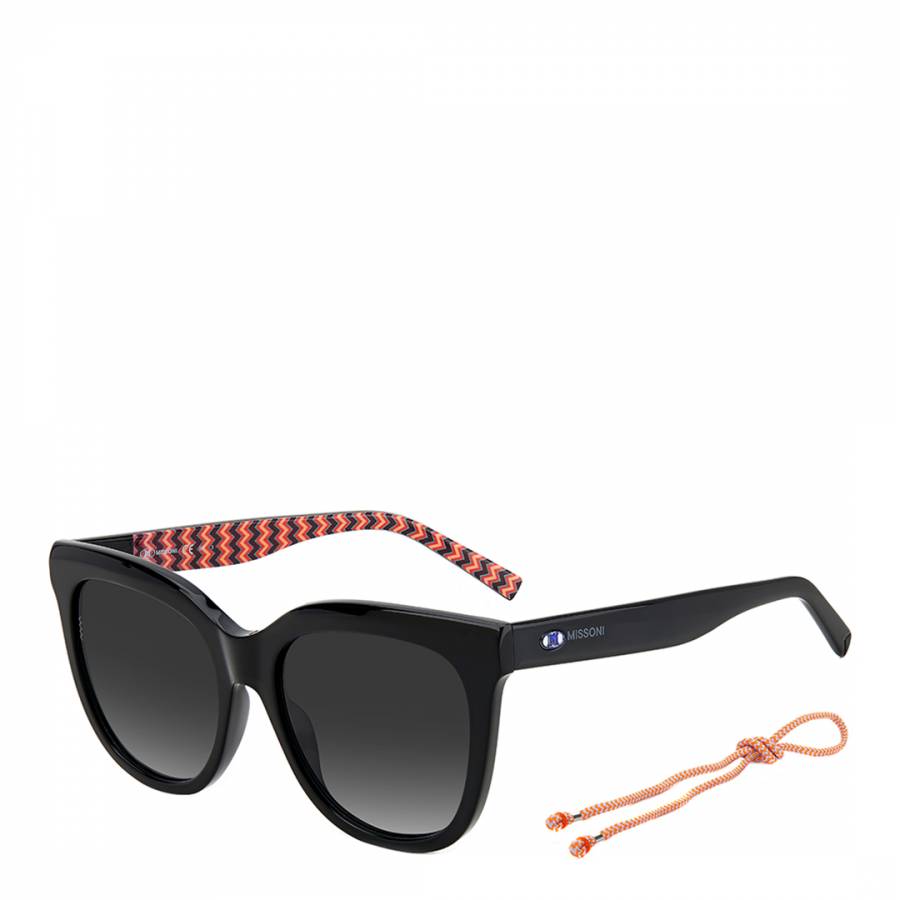 Black Dark Grey Shaded Square Sunglasses