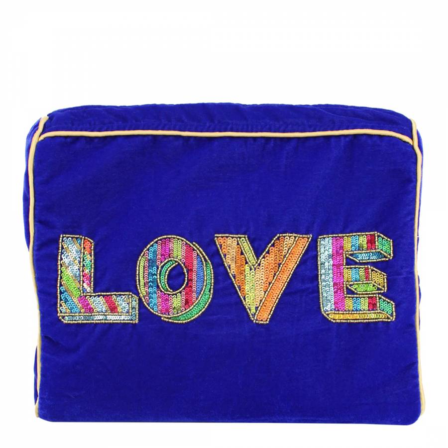 Love Blue Wash Bag