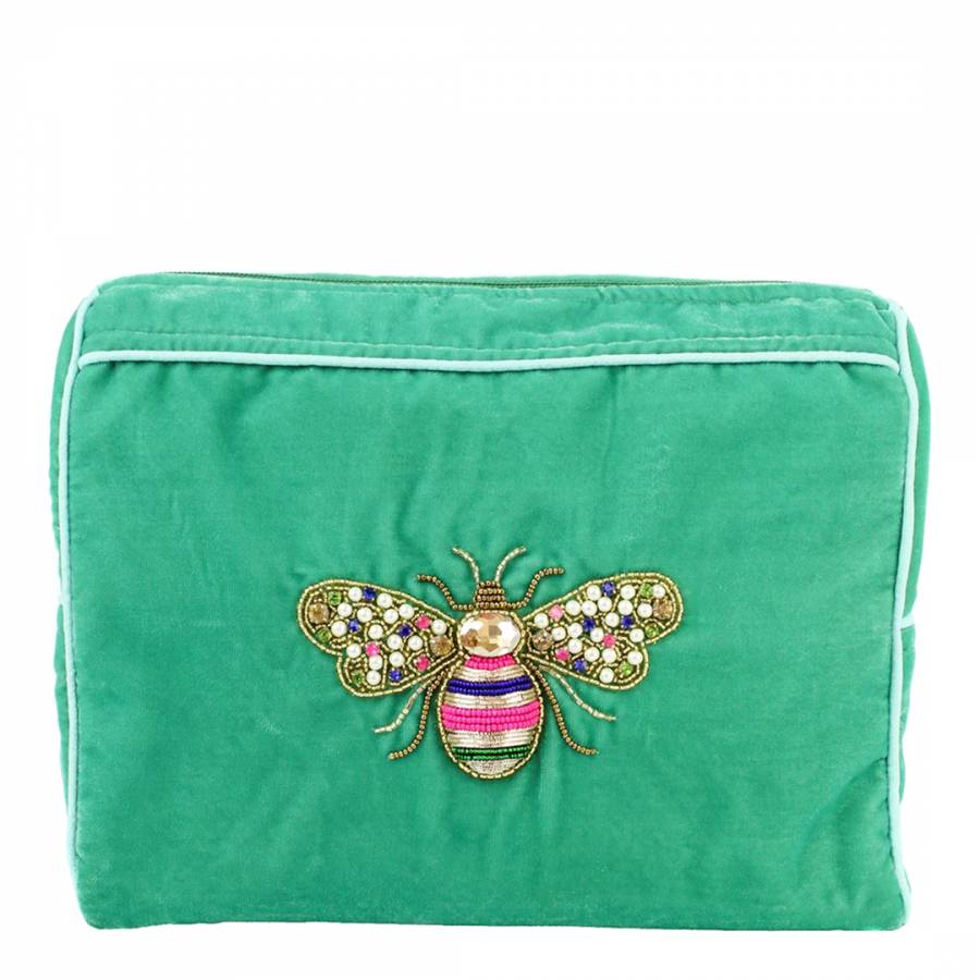 Green Rainbow Bee Mint Wash Bag